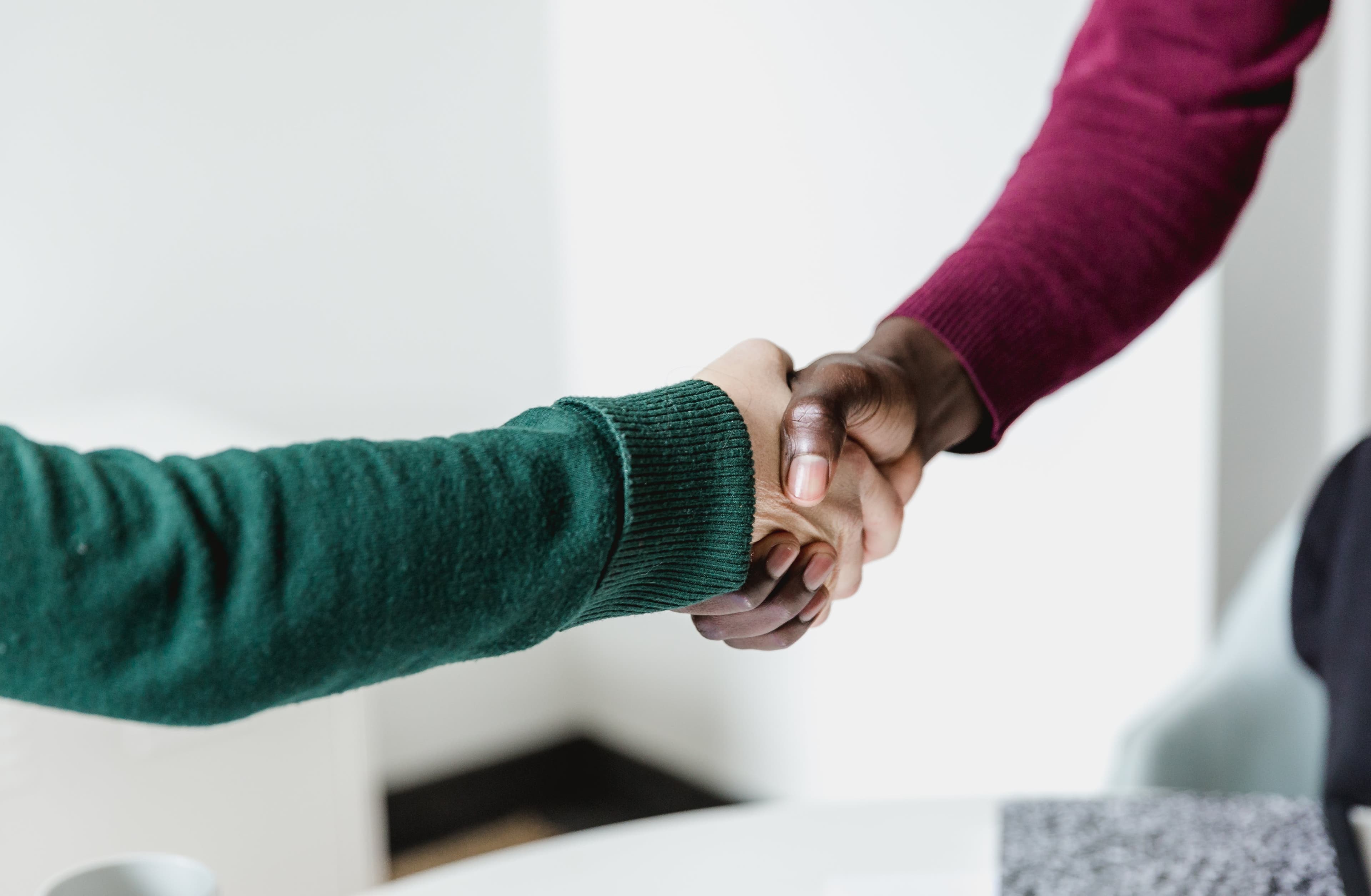 A partnership meeting